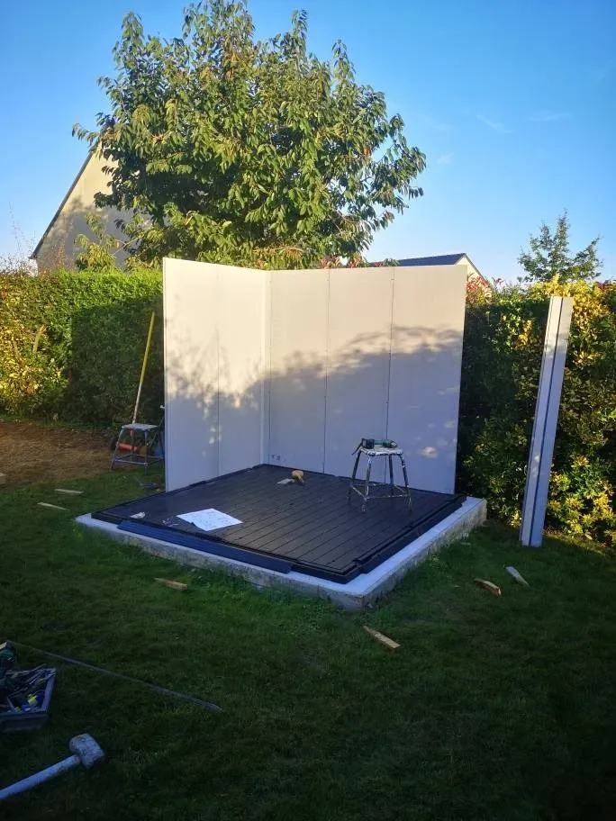 nos realisations amenagements exterieurs pergolas portail motorise car pot cloture et portail portillon et terrasse (13)