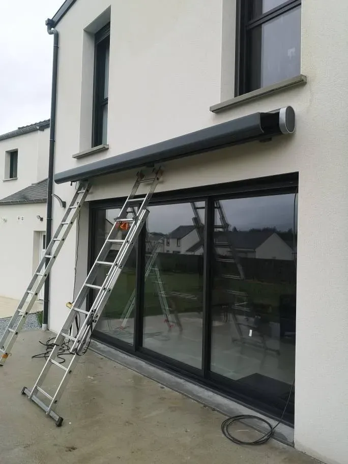 nos realisations amenagements exterieurs pergolas portail motorise car pot cloture et portail portillon et terrasse (18)